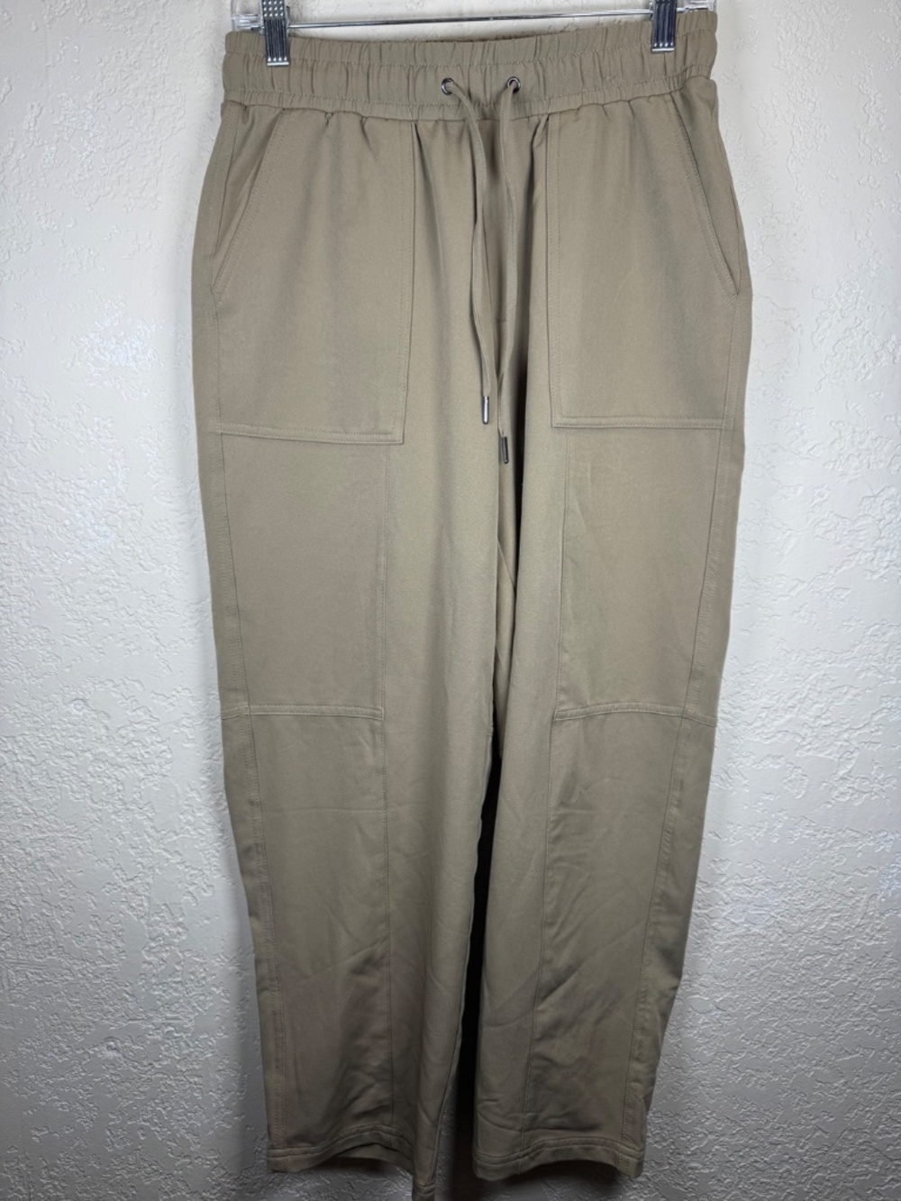 Mondetta Tan Pull On Travel Pants Small Stretch Utility Casual Pockets Comfort - Picture 2 of 11